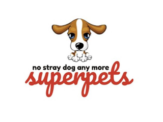 NO STRAY DOG ANY MORE SUPERPETS logo
