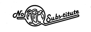 NO SUBS-TITUTE logo