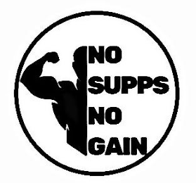NO SUPPS NO GAIN logo