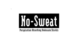 NO-SWEAT PERSPIRATION ABSORBING UNDERARM SHIELDS logo