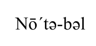 NO' TE-BEL logo