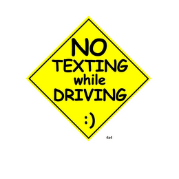 NO TEXTING WHILE DRIVING :) logo