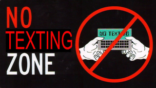 NO TEXTING ZONE logo