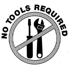 NO TOOLS REQUIRED logo