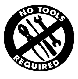 NO TOOLS REQUIRED logo