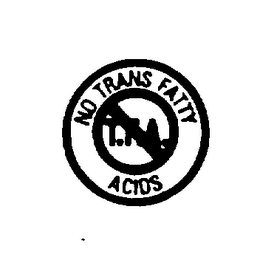 NO TRANS FATTY ACIDS logo