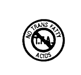 NO TRANS FATTY ACIDS logo