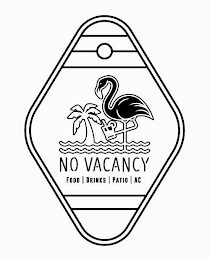 NO VACANCY FOOD DRINKS PATIO AC logo