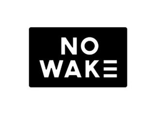 NO WAKE logo