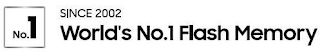NO.1 SINCE 2002 WORLD'S NO.1 FLASH MEMORY logo
