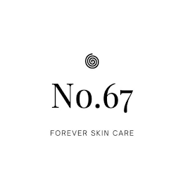 NO.67 FOREVER SKIN CARE logo