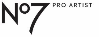 NO7 PRO ARTIST logo