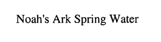 NOAH'S ARK SPRING WATER logo