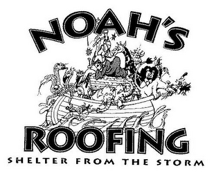 NOAH'S ROOFING SHELTER FROM THE STORM logo