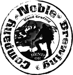 NOBLE BREWING COMPANY HAND CRAFTED BEND OR logo