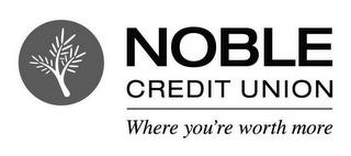 NOBLE CREDIT UNION WHERE YOU'RE WORTH MORE logo