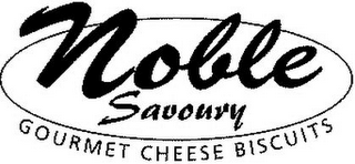 NOBLE SAVOURY GOURMET CHEESE BISCUITS logo