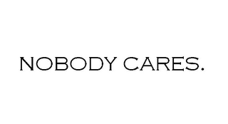 NOBODY CARES. logo