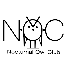 NOC NOCTURNAL OWL CLUB logo