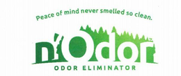 N'ODOR ODOR ELIMINATOR PEACE OF MIND NEVER SMELLED SO CLEAN logo