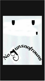NOGUNSNOFROWNS logo
