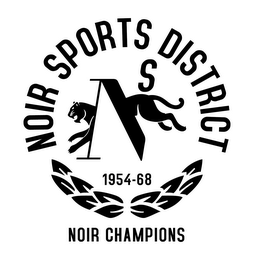 NOIR SPORTS DISTRICT S 1954 - 68 NOIR CHAMPIONS logo