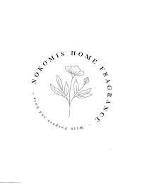 NOKOMIS HOME FRAGRANCE · WITH PURPOSE AND LOVE · logo