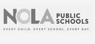 NOLA PUBLIC SCHOOLS EVERY CHILD. EVERY SCHOOL. EVERY DAY. logo