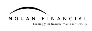 NOLAN FINANCIAL TURNING YOUR FINANCIAL VISION INTO REALITY. logo