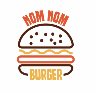 NOM NOM BURGER logo