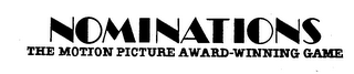 NOMINATIONS THE MOTION PICTURE AWARD-WINNING GAME logo