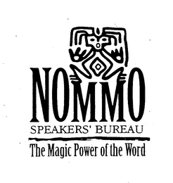 NOMMO SPEAKER'S BUREAU THE MAGIC POWER OF THE WORD logo