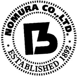 NOMURA CO., LTD. ESTABLISHED 1892 logo