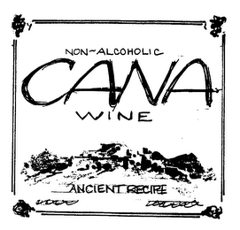 NON-ALCOHOLIC CANA WINE ANCIENT RECIPE logo