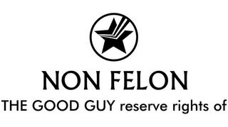 NON FELON THE GOOD GUY RESERVE RIGHTS OF logo