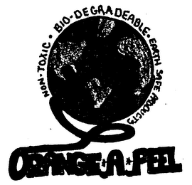 NON-TOXIC-BIO-DEGRADEABLE-EARTH SAFE PRODUCTS ORANGE-A-PEEL logo