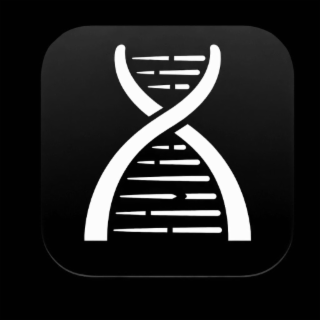 NONE IT IS A DOUBLE HELIX logo