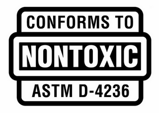NONTOXIC CONFORMS TO ASTM D-4236 logo