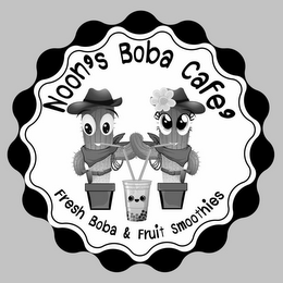 NOON'S BOBA CAFE' FRESH BOBA & FRUIT SMOOTHIES logo