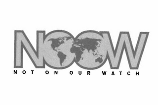 NOOW NOT ON OUR WATCH logo