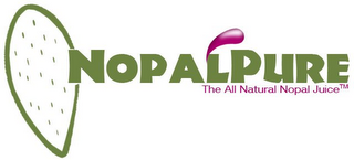 NOPALPURE THE ALL NATURAL NOPAL JUICE logo