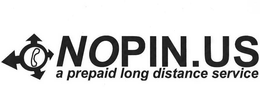 NOPIN.US A PREPAID LONG DISTANCE SERVICE logo