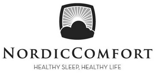 NORDICCOMFORT HEALTHY SLEEP, HEALTHY LIFE logo