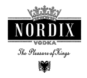 NORDIX THE PLEASUE OF KINGS VODKA logo