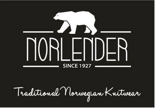 NORLENDER SINCE 1927 TRADITIONAL NORWEGIAN KNITWEAR logo
