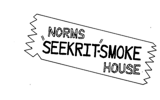 NORMS "SEEKRIT"-SMOKE HOUSE logo