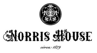 NORRIS HOUSE CIRCA 1879 logo