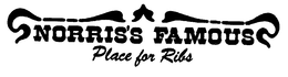 NORRIS'S FAMOUS PLACE FOR RIBS logo