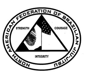 NORTH AMERICAN FEDERATION OF BRAZILIAN JIU-JITSU COURAGE STRENGTH INTEGRITY GRESSO logo