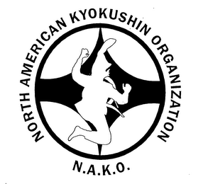 NORTH AMERICAN KYOKUSHIN ORGANIZATION N.A.K.O. logo